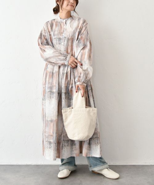 ichi｜インクジェットプリント2WAYワンピース [[250402]][C]