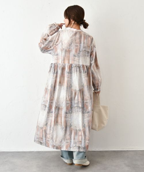 ichi｜インクジェットプリント2WAYワンピース [[250402]][C]