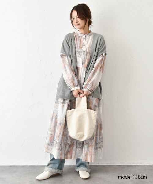ichi｜インクジェットプリント2WAYワンピース [[250402]][C]