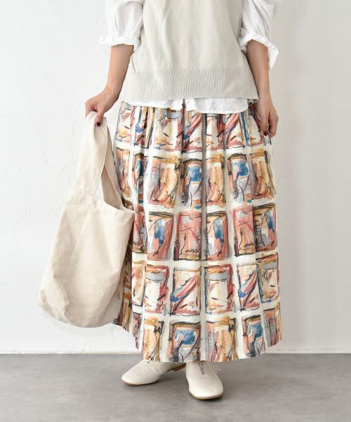  ichi｜インクジェットプリントスカート [[250403]][C]