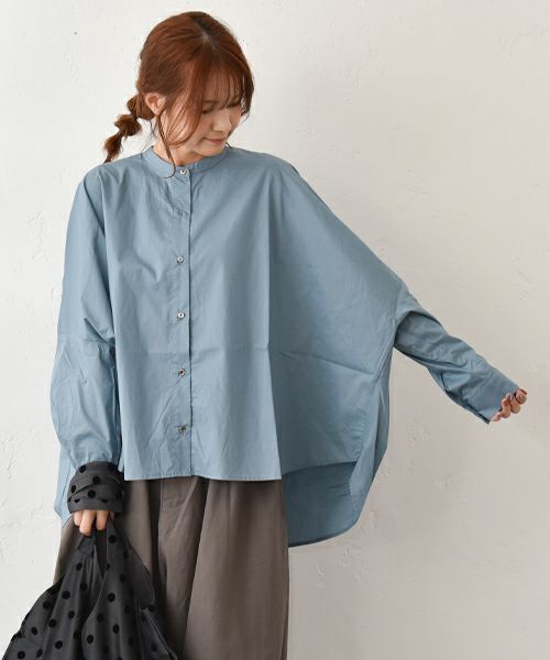 No18｜バックギャザーワイドシャツ [[20524]][C]