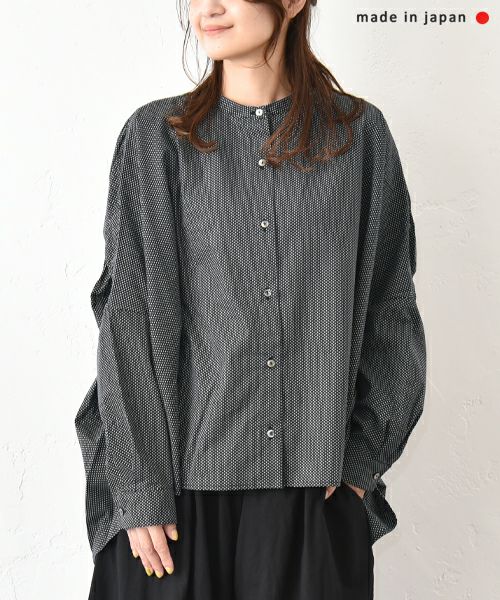 No18｜バックギャザーワイドシャツ [[50524]][C]