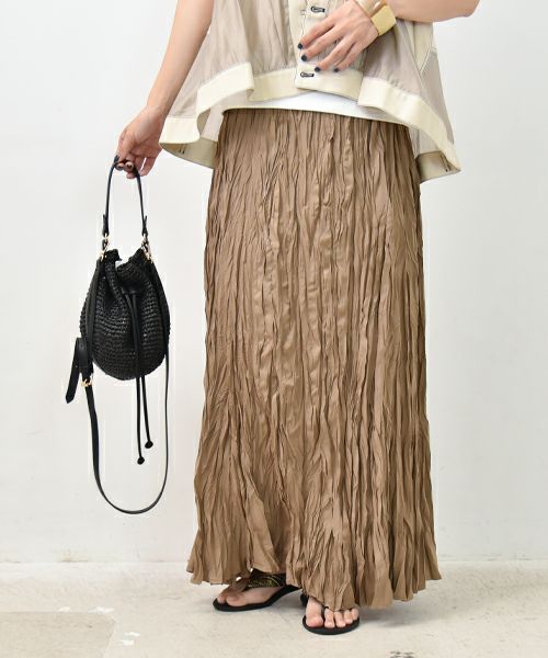 HUMS｜クリンクルスカート [[C-5046]][C]