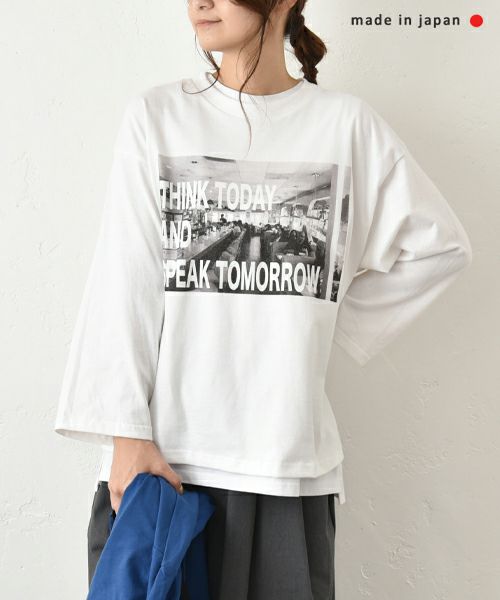 her.｜9分袖プリントTee [[MTAH505-0802]][C]