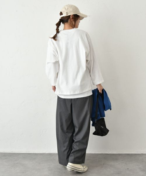 her.｜9分袖プリントTee [[MTAH505-0802]][C]