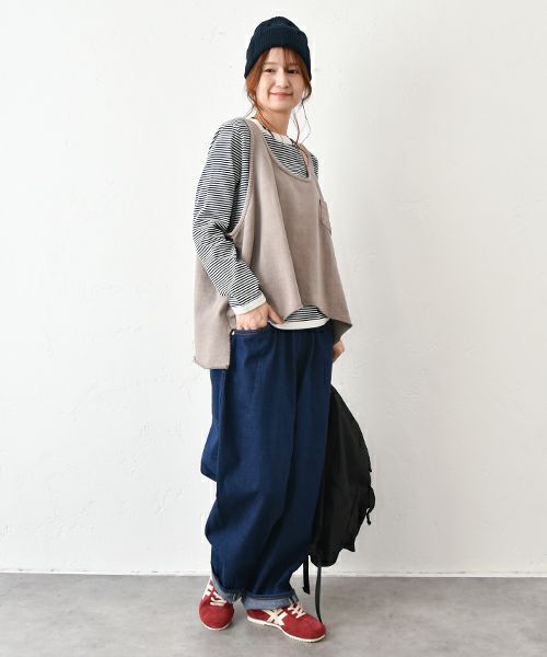 IN THE MARKET｜ポケット付きカットベスト [[C-2419]][C]