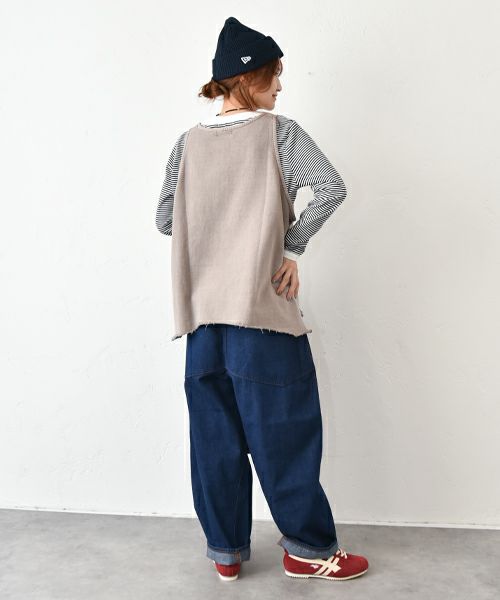 IN THE MARKET｜ポケット付きカットベスト [[C-2419]][C]