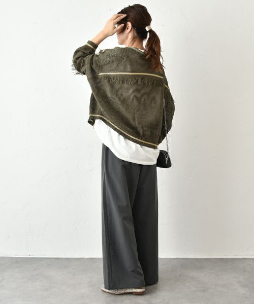  HUMS｜ジップアップニットカーデ [[MT-0434]][C]