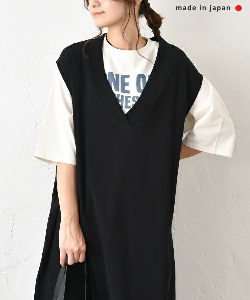 her.｜ヘムラウンドプリントTシャツ [[MA-512002]][C]