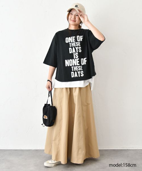 her.｜ヘムラウンドプリントTシャツ [[MA-512002]][C]