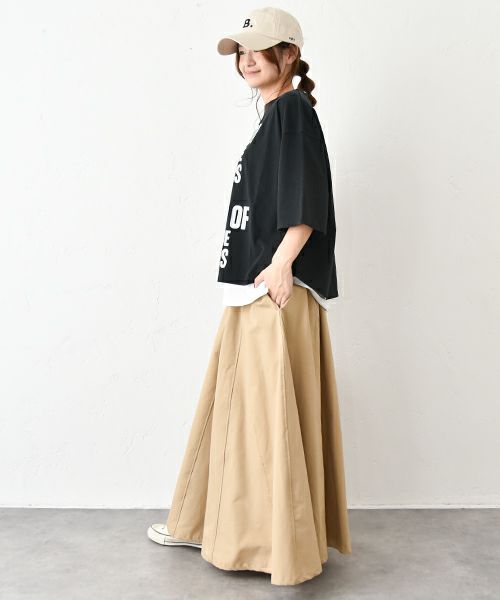 her.｜ヘムラウンドプリントTシャツ [[MA-512002]][C]