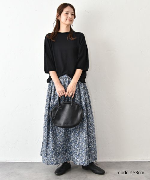 No18｜フラワープリントギャザースカート [[40525]][C]