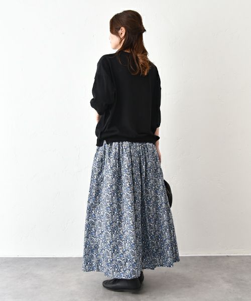 No18｜フラワープリントギャザースカート [[40525]][C]