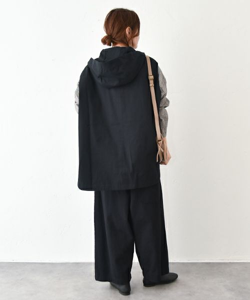 No18｜コットンツイルフーデッドベスト [[80525]][C]