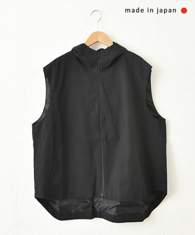No18｜コットンツイルフーデッドベスト [[80525]][C]