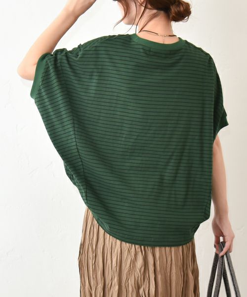 TRANOI.｜TORAボーダーコクーンカットソー [[223J284]][C]