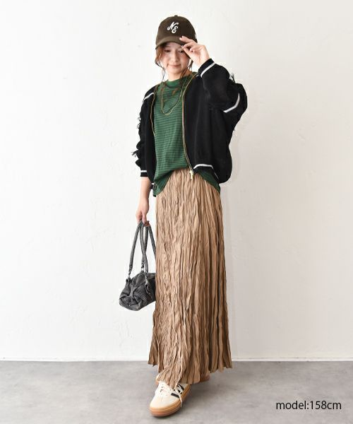 TRANOI.｜TORAボーダーコクーンカットソー [[223J284]][C]