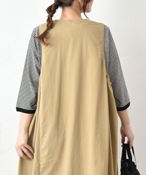 and quarter｜7分袖ボーダーカットソー [[MA-053]][C]