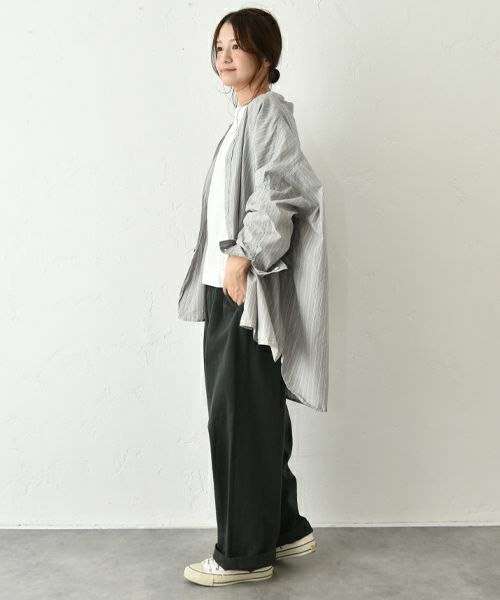 No18｜綿麻起毛タックボールパンツ [[CE1PT231008T]][C]