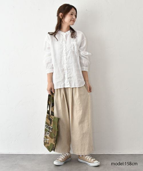 SUN VALLEY｜リネン平織シャツ [[SKT006001]][C]