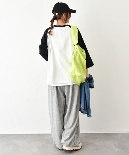 IN THE MARKET｜ワッペン付き7分袖ロンT [[C-2421]][C]
