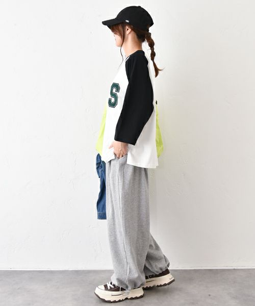 IN THE MARKET｜ワッペン付き7分袖ロンT [[C-2421]][C]