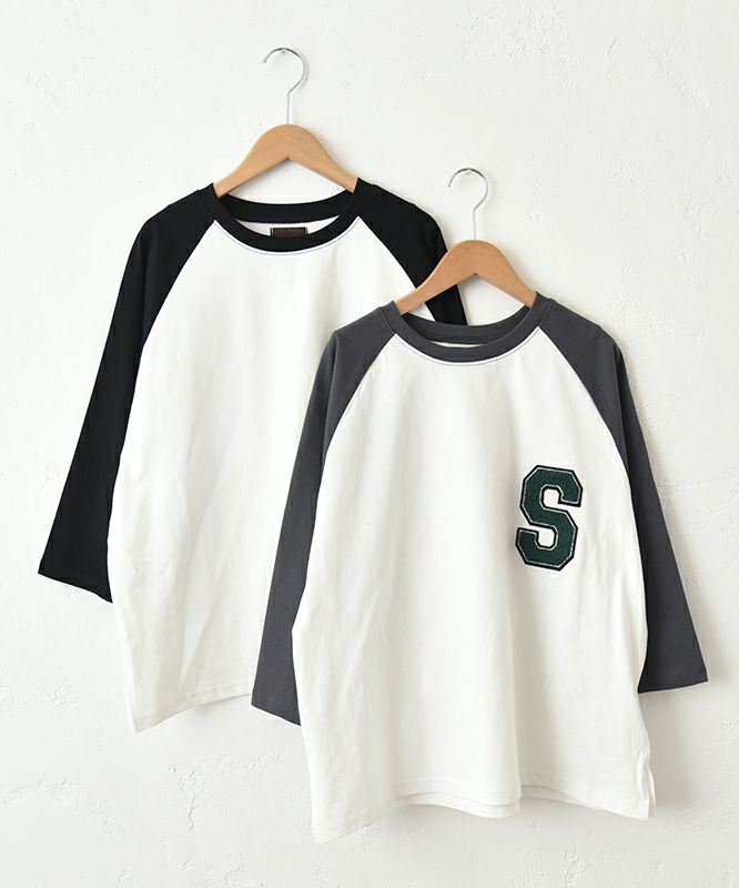 IN THE MARKET｜ワッペン付き7分袖ロンT [[C-2421]][C]