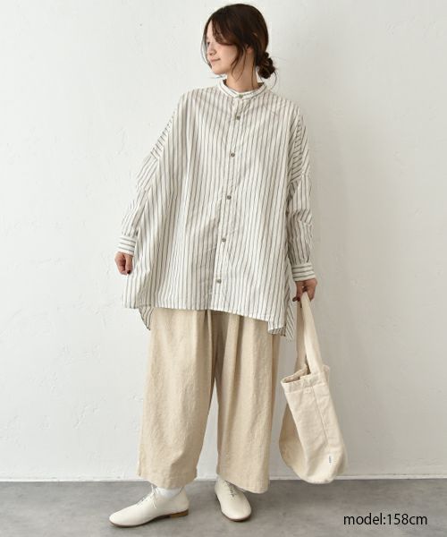 No18｜ストライプシャツチュニック [[CE1TN250104C]][C]