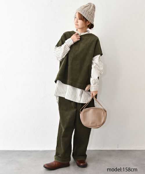 No18｜ストライプシャツチュニック [[CE1TN250104C]][C]