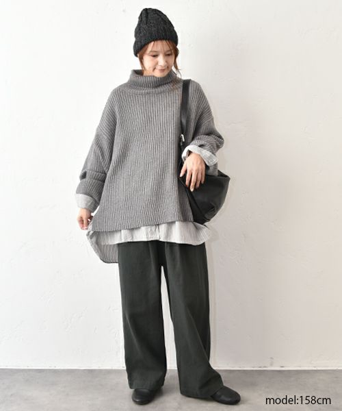 No18｜ストライプシャツチュニック [[CE1TN250104C]][C]