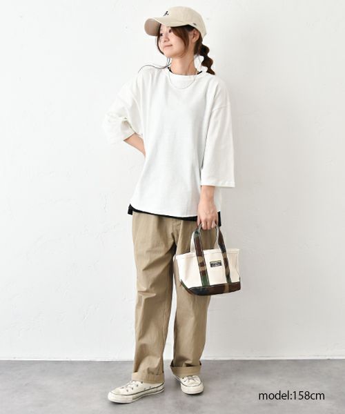 her.｜ヴィンテージ風7分袖カットソー [[131324H]][C]