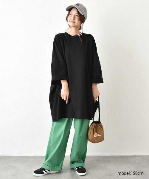 IN THE MARKET｜オーバー7分袖カットソー [[C-2430]][C]