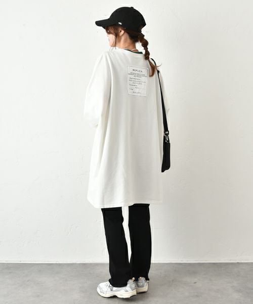 IN THE MARKET｜オーバー7分袖カットソー [[C-2430]][C]