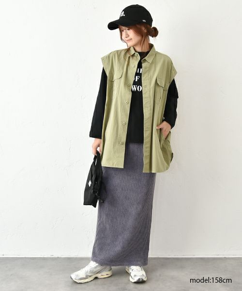 IN THE MARKET｜2WAYシャツアウター [[C-2400]][C]