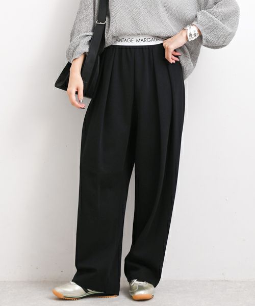 MARGAUX VINTAGE｜ロゴウエストタックパンツ [[MG PT-25084-A]][F