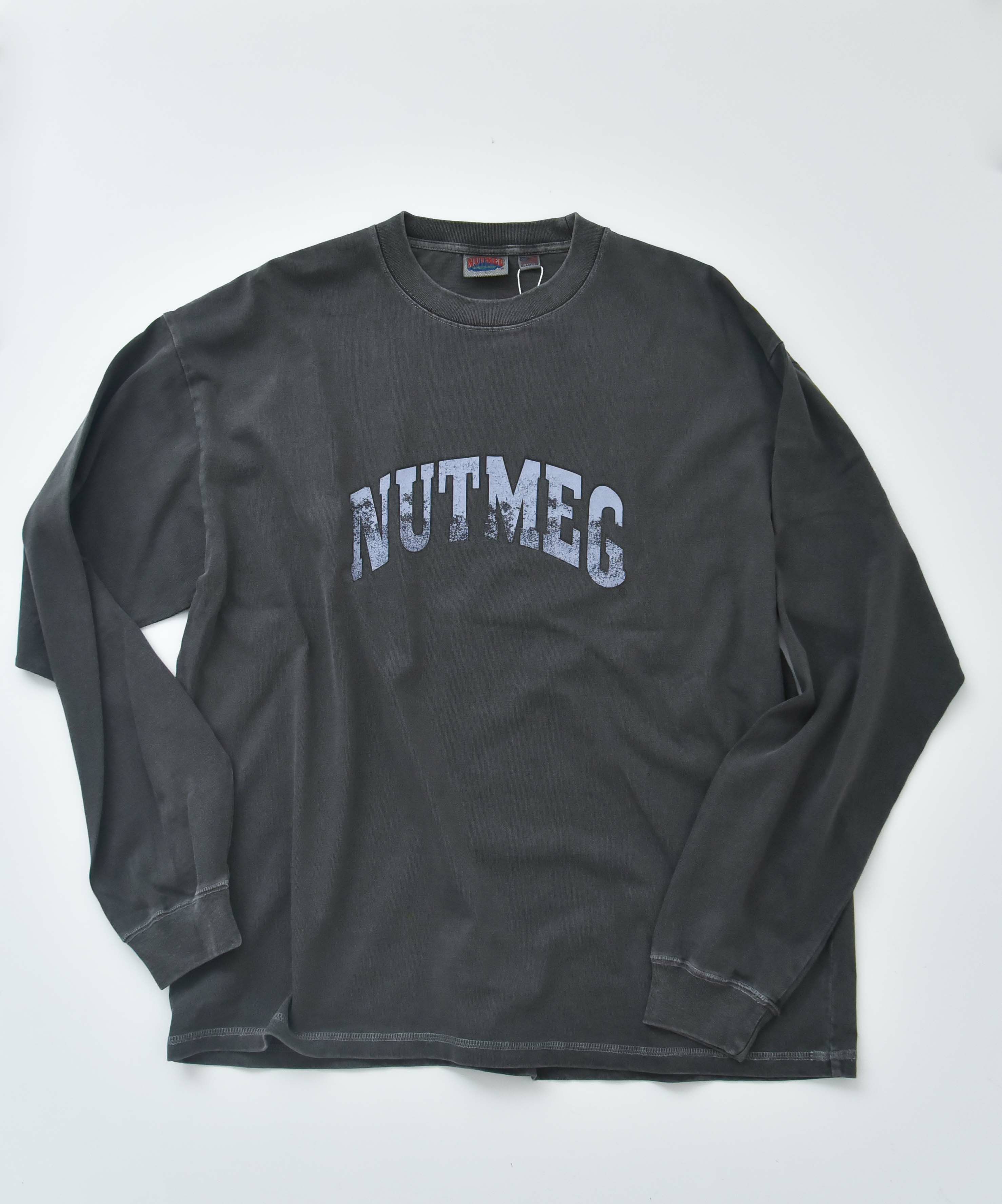 NUTMEG｜ピグメント染　BIG ロングスリーブTee [[2J7-65506]][D]