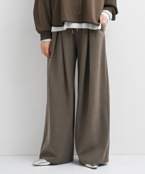 CYAN TOKYO｜レイヤーウエストグレンチェックワイド [[504369]][F