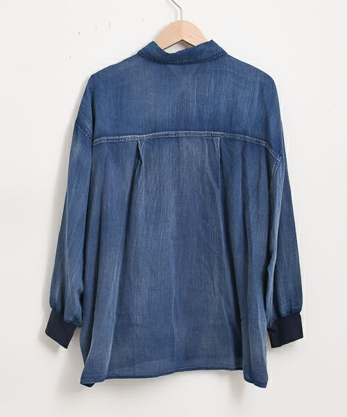 Dignite collier｜シアーデニムシャツ [[80256017]][F] | ma28 ONLINE
