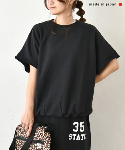 and quarter｜バックプリント半袖スウェット [[MA-513001]][C]