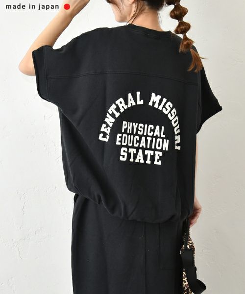 and quarter｜バックプリント半袖スウェット [[MA-513001]][C]