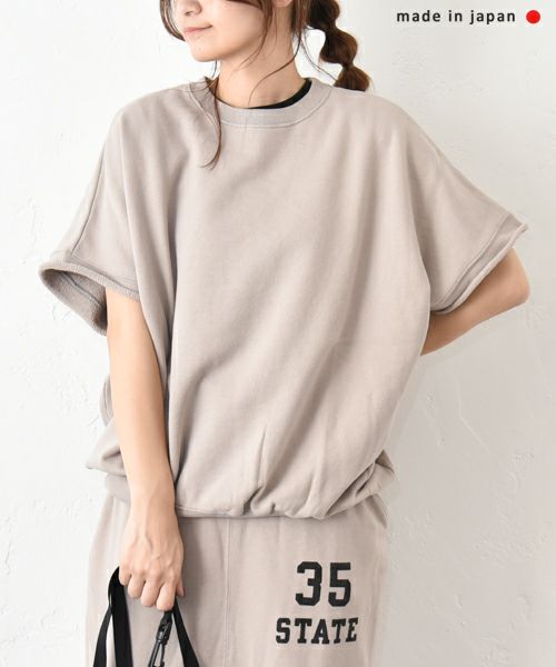 and quarter｜バックプリント半袖スウェット [[MA-513001]][C]