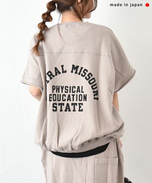 and quarter｜バックプリント半袖スウェット [[MA-513001]][C]