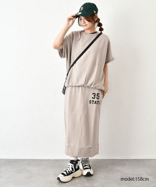 and quarter｜バックプリント半袖スウェット [[MA-513001]][C]