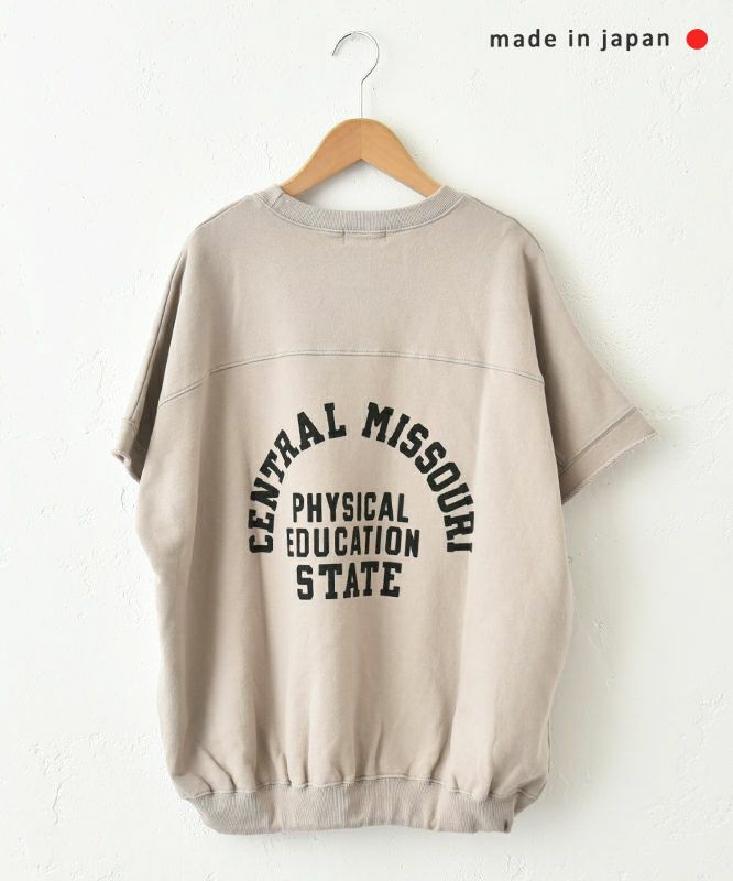 and quarter｜バックプリント半袖スウェット [[MA-513001]][C]