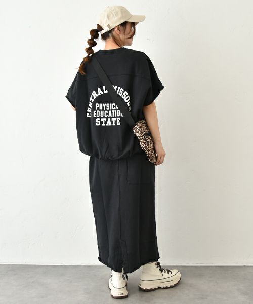 and quarter｜ロゴ入りスウェットスカート [[MA-519001]][C]