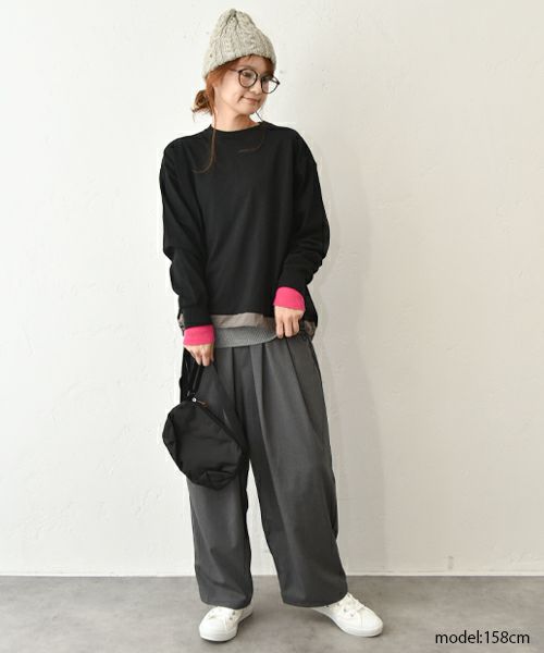 GREGORY｜エンベロップショルダーボールド4/ブラック [[1254061041]][C]