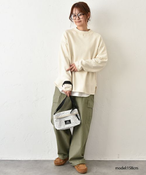 GREGORY｜エンベロップショルダーボールド4/スノーレオパード [[125406A688]][C]