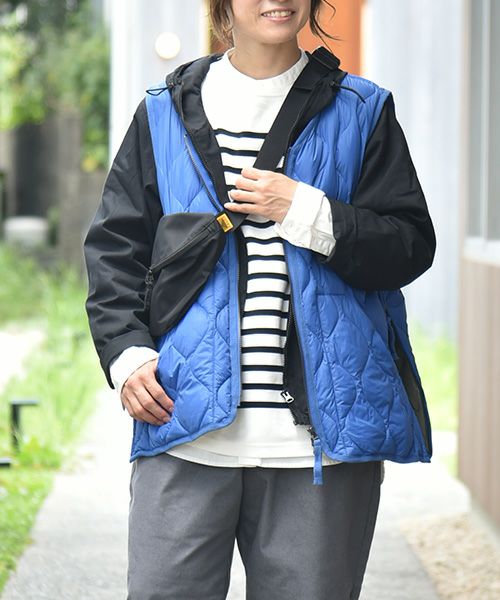 TAION｜ミリタリーVネック Wジップダウンベスト [[TAION-001ALSZML-1]][C]