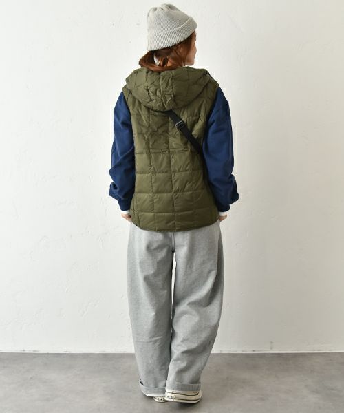 TAION｜Wジップ ダウンベストパーカー [[TAION-006WZ]][C]
