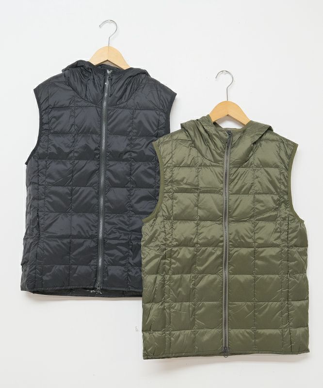 TAION｜Wジップ ダウンベストパーカー [[TAION-006WZ]][C]